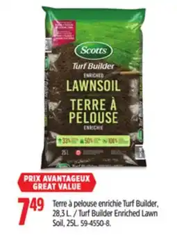 Canadian Tire Turf Builder Enriched Lawn Soil offer