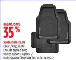 Canadian Tire Multi-Season Floor Mat Set, 4-Pc offer