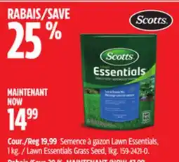 Canadian Tire Lawn Essentials Grass Seed offer