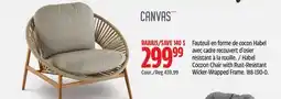 Canadian Tire Habel Cocoon Chair with Rust-Resistant Wicker-Wrapped Frame offer