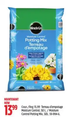 Canadian Tire MIRACLE-GRO Moisture Control Potting Mix, 50L offer