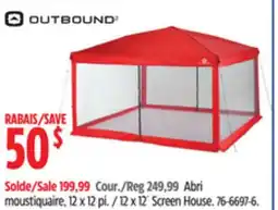 Canadian Tire 12 x 12´ Screen House offer