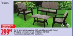 Canadian Tire CANVAS 4-Pc Toolless Conversation Set with HDPE Plastic offer