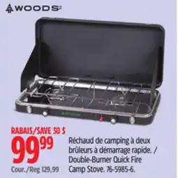 Canadian Tire Double-Burner Quick fire Camp Stove offer
