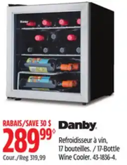 Canadian Tire Danby 17-Bottle Wine Cooler offer