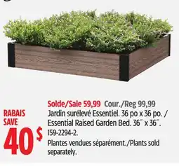 Canadian Tire Essential Raised Garden Bed offer