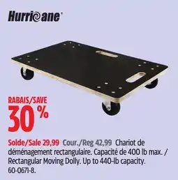 Canadian Tire Hurricane Rectangular Moving Dolly offer