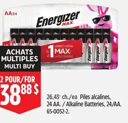 Canadian Tire Alkaline Batteries, 24/AA offer