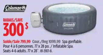 Canadian Tire Coleman Inflatable Spa offer