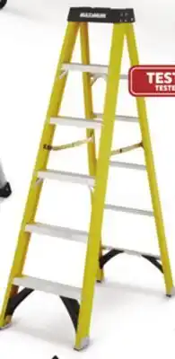 Canadian Tire MAXIMUM Grade 1A Fibreglass Step Ladder, 300-lb 6-ft offer
