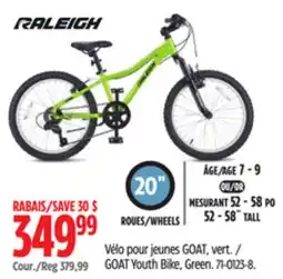 Canadian Tire GOAT Youth Bike, Green offer