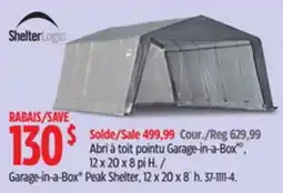 Canadian Tire SHELTERLOGIC Garage-in-a-Box Peak Shelter, 12 x 20 x 8´ h offer