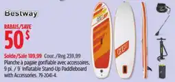 Canadian Tire 9´ Inflatable Stand-Up Paddleboard with Accessories offer