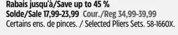 Canadian Tire Selected Pliers Sets offer