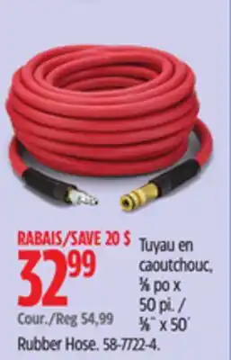 Canadian Tire MAXIMUM 3⁄8˝ x 50´ Rubber Hose offer