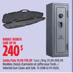 Canadian Tire Modèles Selected Gun Cases and Safe offer