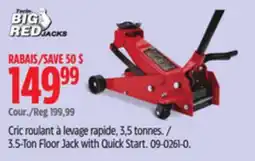 Canadian Tire 3.5-Ton Floor Jack with Quick Start offer