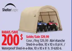 Canadian Tire ShelterLogic Waterproof Shed-in-a-Box, 10 x 10 x 8´ h offer