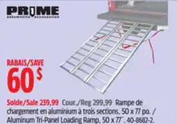Canadian Tire Aluminum Tri-Panel Loading Ramp, 50 x 77˝ offer