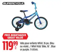 Canadian Tire Whirl Kids' Bike, 16˝ offer