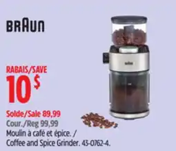 Canadian Tire Braun Coffee and Spice Grinder offer