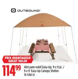 Canadian Tire OUTBOUND 9 x 9´ Easy-Up Canopy Shelter offer