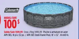 Canadian Tire APX 365 Steel-Frame Pool, 18´ x 52˝ offer