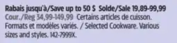 Canadian Tire Selected Cookware offer