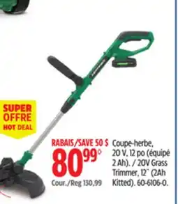 Canadian Tire 20V Grass Trimmer, 12˝ (2Ah Kitted) offer