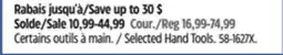 Canadian Tire Selected Hand Tools offer