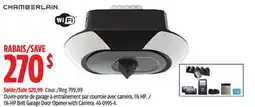 Canadian Tire CHAMBERLAIN 1 1⁄4-HP Belt Garage Door Opener with Camera offer