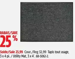 Canadian Tire Utility Mat, 3 x 4´ offer
