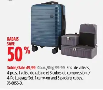Canadian Tire 4-Pc Luggage Set offer