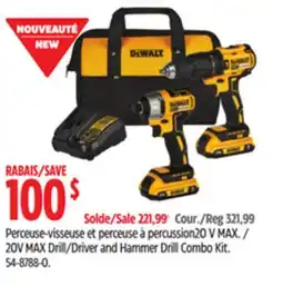 Canadian Tire 20V MAX Drill/Driver and Hammer Drill Combo Kit offer