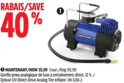 Canadian Tire Deluxe 12V Direct-Drive Analog Tire Inflator offer