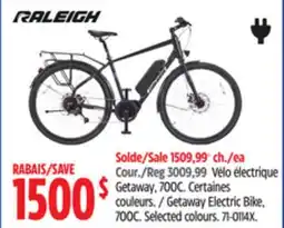 Canadian Tire Raleigh Getaway Electric Bike, 700C offer