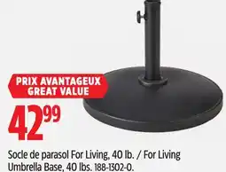 Canadian Tire For Living Umbrella Base offer