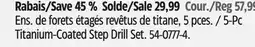 Canadian Tire 5-Pc Titanium-Coated Step Drill Set offer
