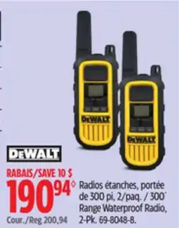 Canadian Tire 300´ Range Waterproof Radio offer