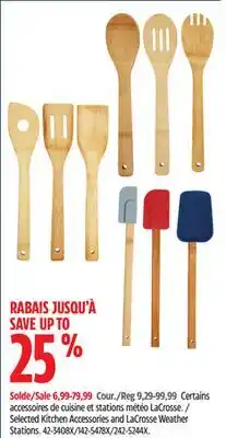Canadian Tire Certains accessoires de cuisine et stations météo LaCrosse offer