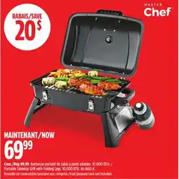 Canadian Tire Portable Tabletop Grill with Folding Legs offer