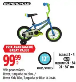 Canadian Tire Supercycle Rover Kids' Bike, Turquoise or Blue offer
