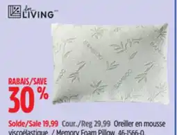 Canadian Tire For Living Memory Foam Pillow offer