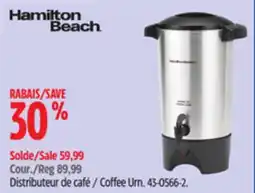 Canadian Tire Hamilton Beach Coffee Urn offer