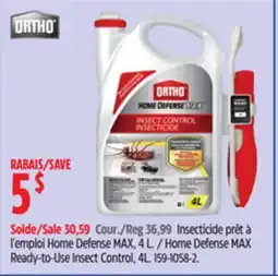 Canadian Tire Ortho Home Defense MAX Ready-to-Use Insect Control offer