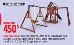 Canadian Tire Centre de jeu en bois Grand Mesa offer