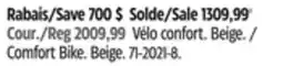 Canadian Tire RALEIGH Comfort Bike offer