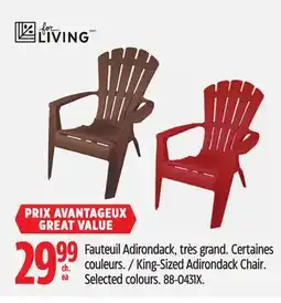 Canadian Tire King-Sized Adirondack Chair offer