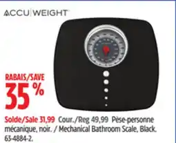 Canadian Tire Accuweight Mechanical Bathroom Scale, Black offer