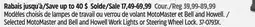 Canadian Tire Selected MotoMaster and Bell and Howell Work Lights or Steering Wheel Lock offer